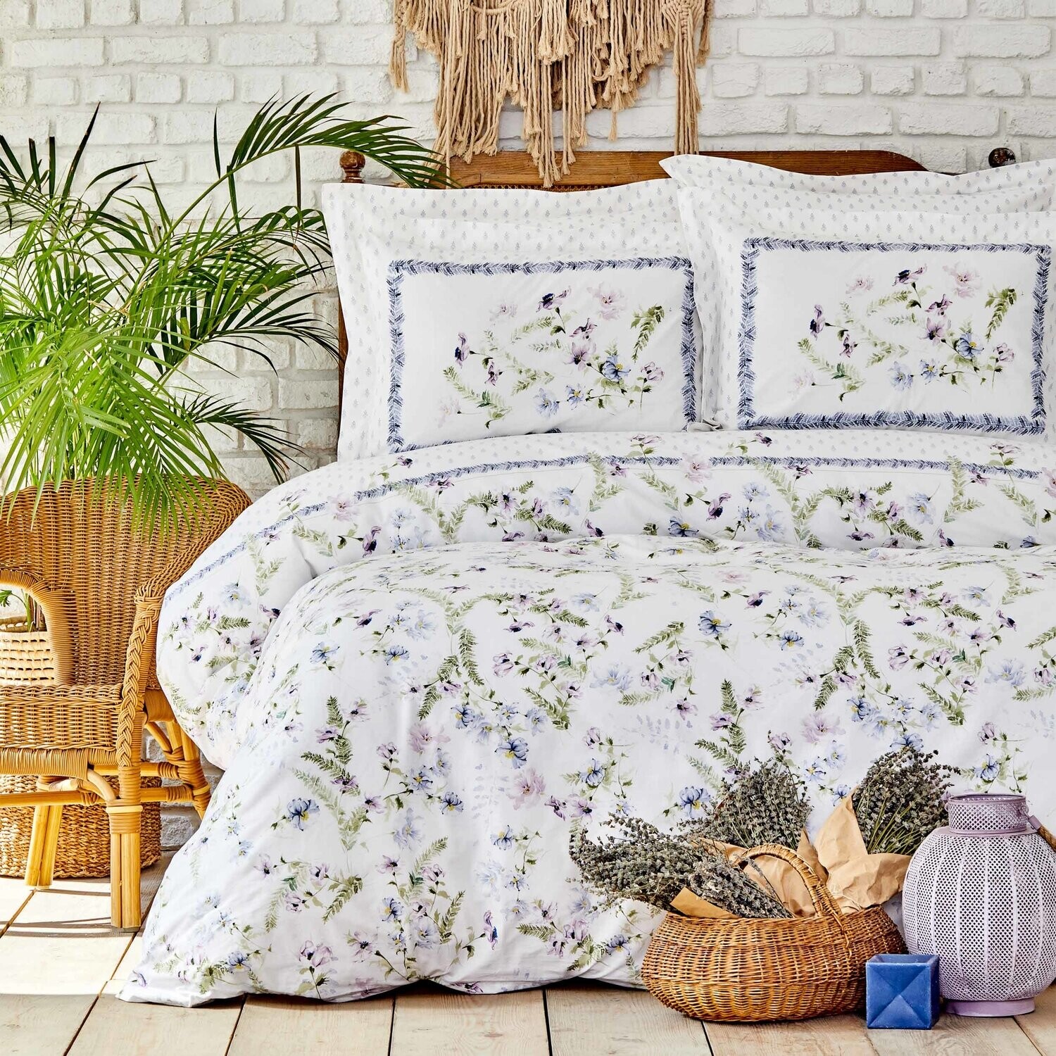 

Karaca Home Calantha Фиолетовый Комплект постельного белья из 100 % хлопка