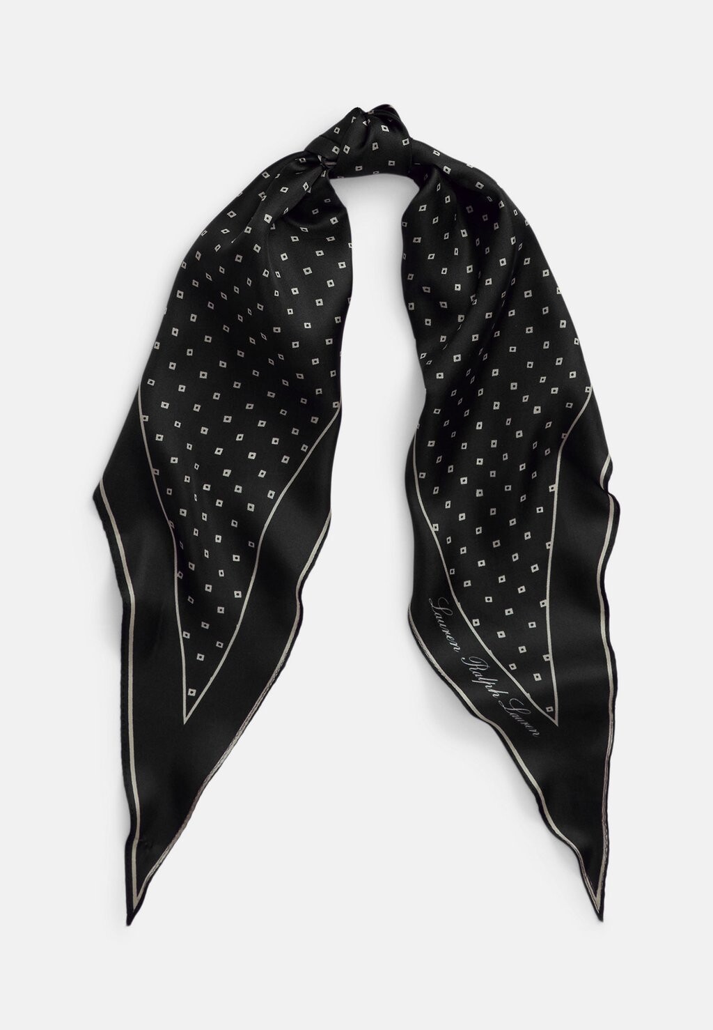 Шарф Ditsy Scarf Lauren Ralph Lauren, черный