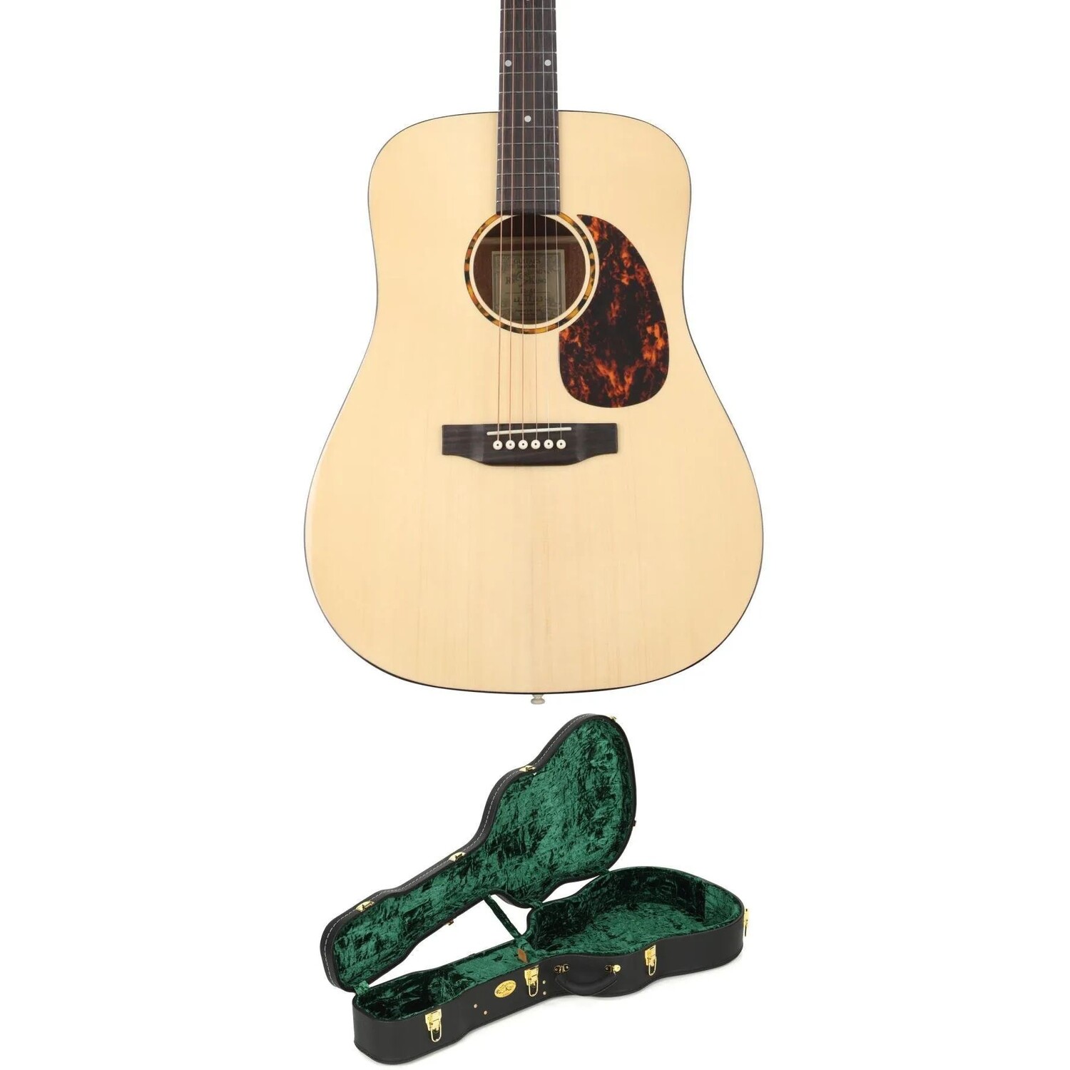 

Новая акустическая гитара Recording King RD-G6 Dreadnought в твердом футляре — натуральный цвет