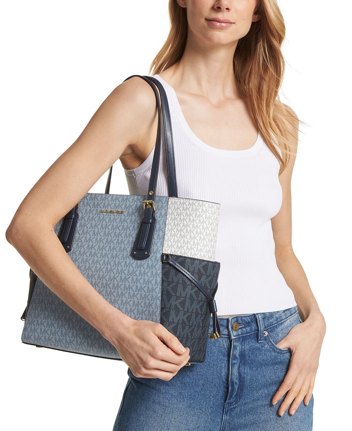 

Сумка-тоут с логотипом Voyager East West Michael Kors