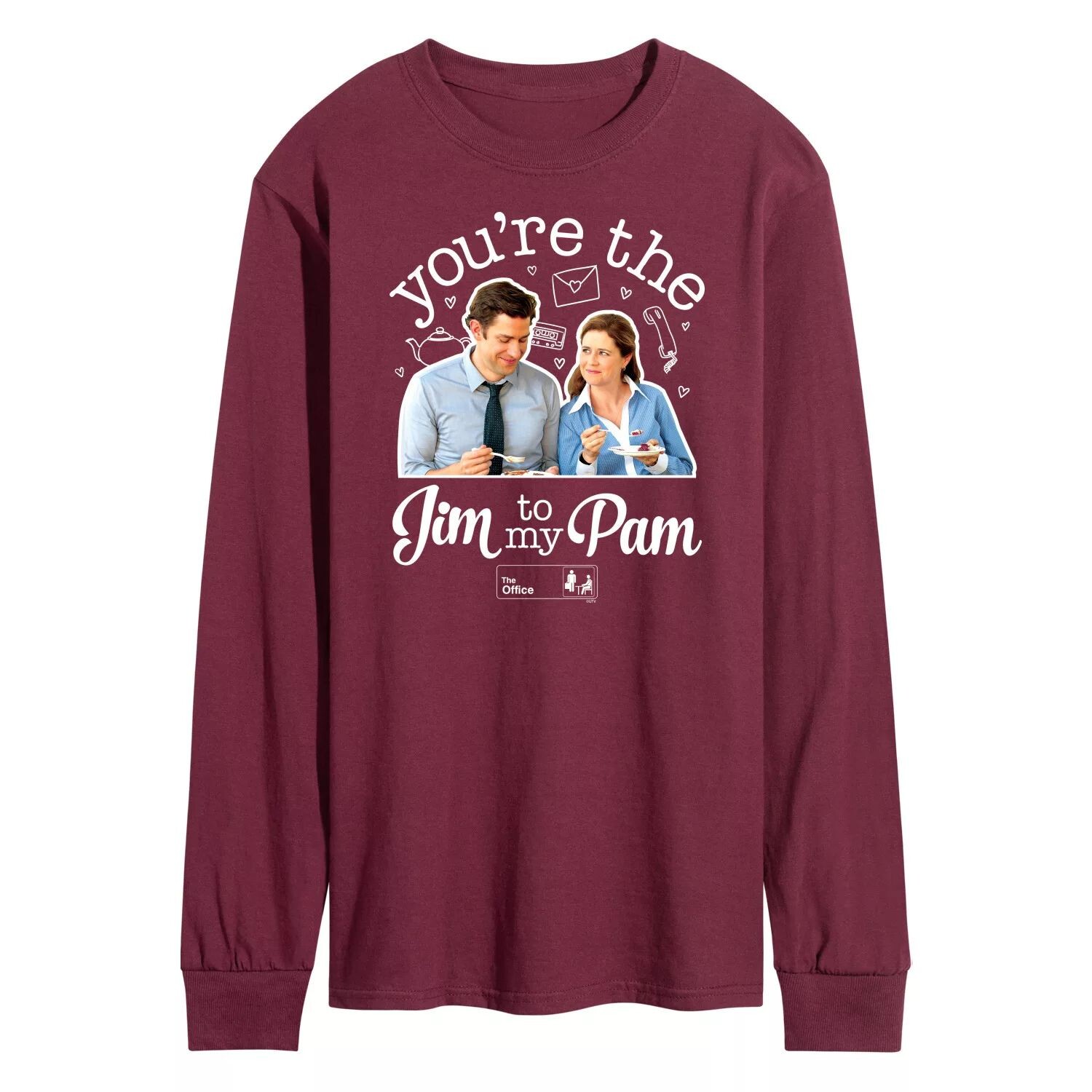 

Мужская футболка The Office Jim To My Pam Licensed Character