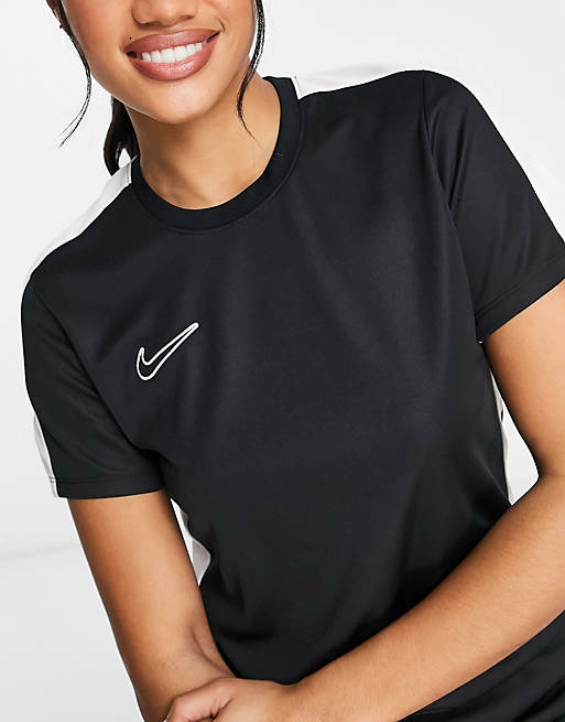 

Черная футболка со вставками dri fit Nike Football Academy, Черный