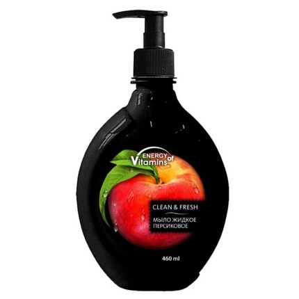 Жидкое мыло Peach Fresh, 460 мл, насос, Energy Of Vitamins цена и фото