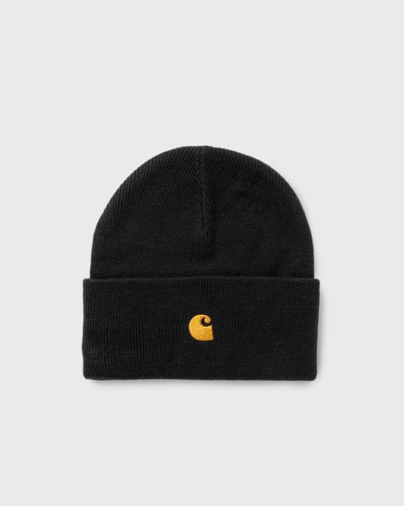 

Шапка Carhartt Wip Chase Beanie, цвет black / gold