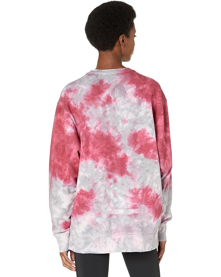 

Толстовка Lauren James Florida State Seminoles Tie-Dye Sweatshirt, цвет Garnet Heather/Grey
