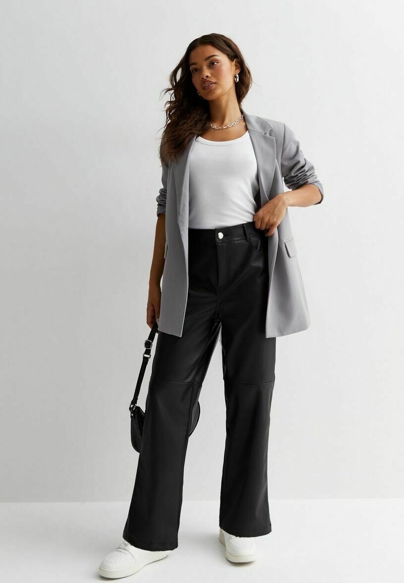 

Брюки Petite Leather-Look Western New Look Petite, черный