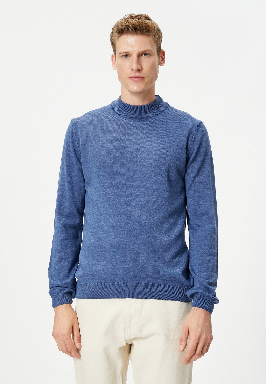 Вязаный свитер HALF TURTLENECK Koton, цвет blue
