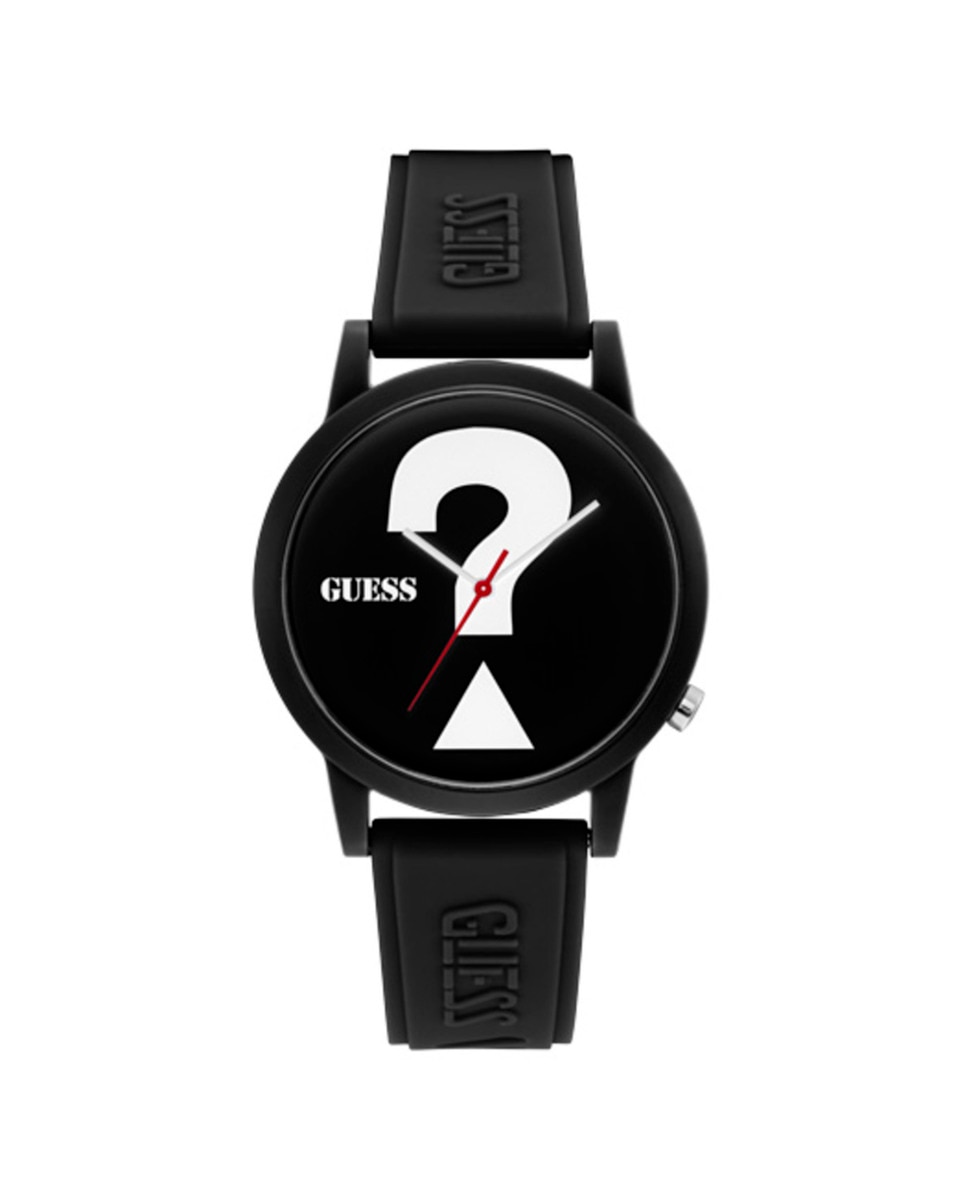 цена Часы-унисекс Originals V1041M2 из силикона и черным ремешком Guess, черный