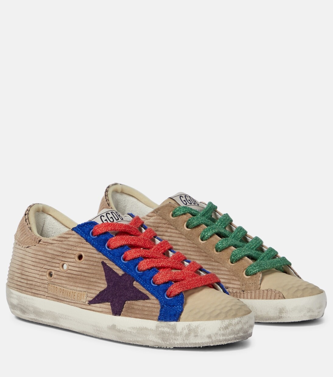 

Вельветовые кроссовки Super-Star Golden Goose, разноцветный