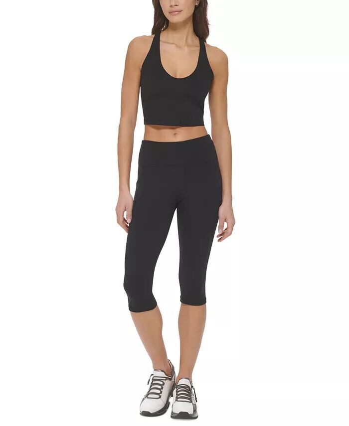 

Женские леггинсы-капри Balance с высокой талией DKNY, черный