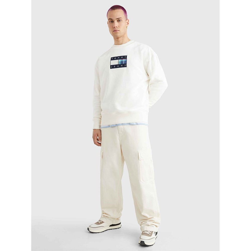 

Толстовка Tommy Jeans Regular Tartan Flag, бежевый