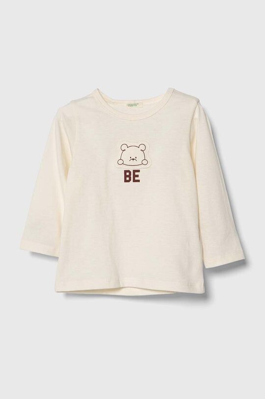 

Лонгслив из хлопка noenati United Colors of Benetton, бежевый