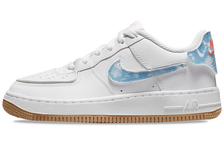

Жвачка Nike Air Force 1/1 Low белая отбеленная коралловая