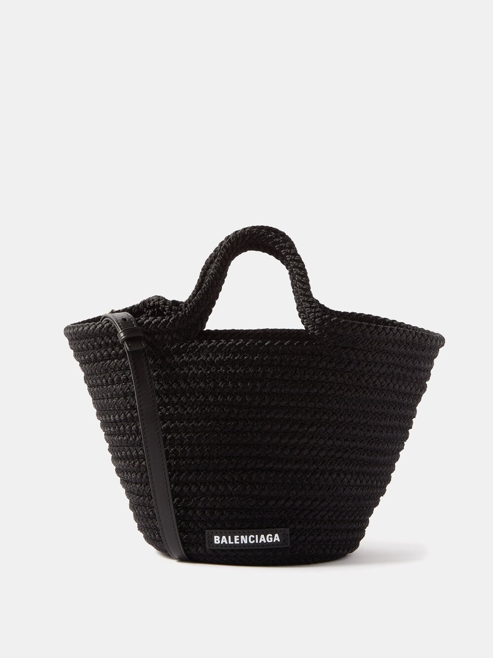 

Плетеная сумка-корзина ibiza Balenciaga, черный