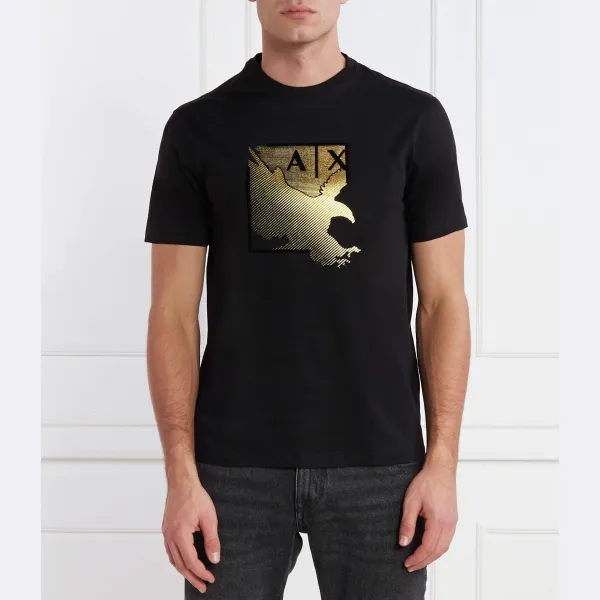 

Футболка стандартного кроя Armani Exchange, черный