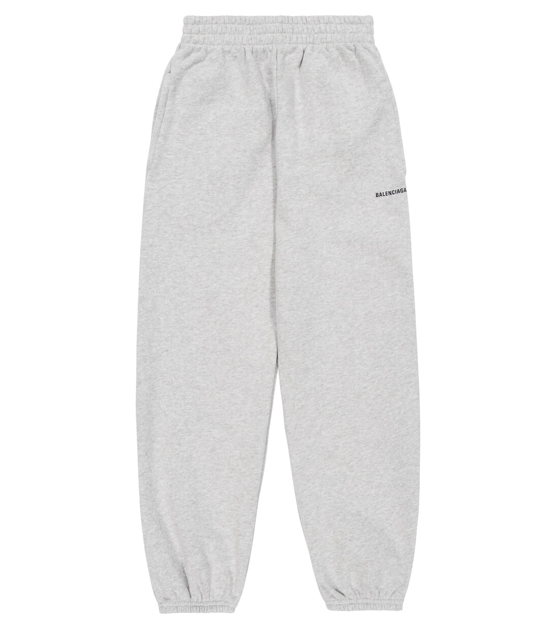 

Спортивные брюки из хлопкового джерси с логотипом Balenciaga Kids, серый