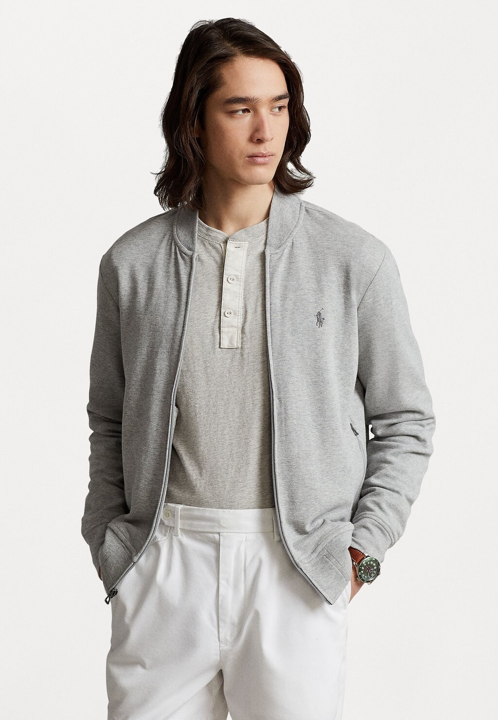 

Кардиган ДЛИННЫЙ РУКАВ, ПОЛНАЯ МОЛНИЯ Polo Ralph Lauren, andover Heather
