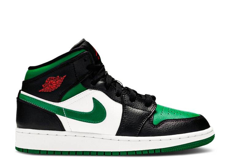 

Кроссовки AIR JORDAN 1 MID GS 'BLACK PINE GREEN', черный