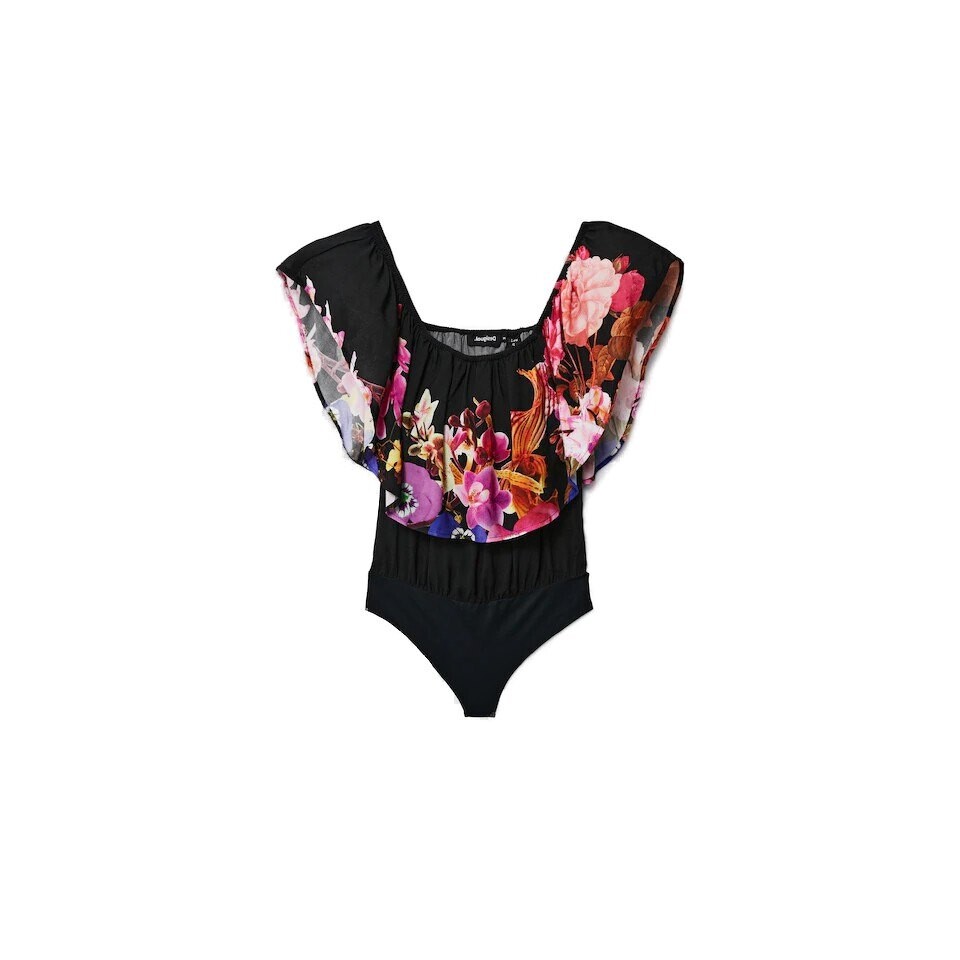 

Боди Desigual Flower, черный