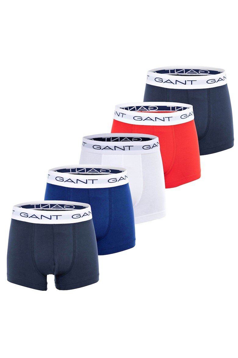 

Боксеры с хлопком и логотипом, 5 пар Gant, мультиколор