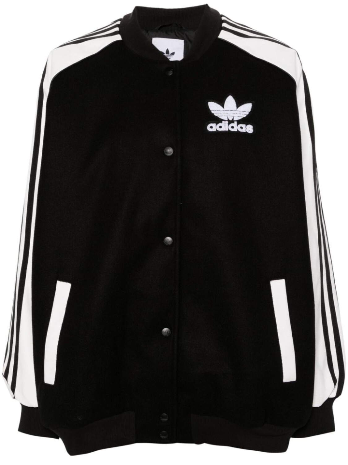 

adidas бомбер оверсайз SST Oversized VRCT, черный