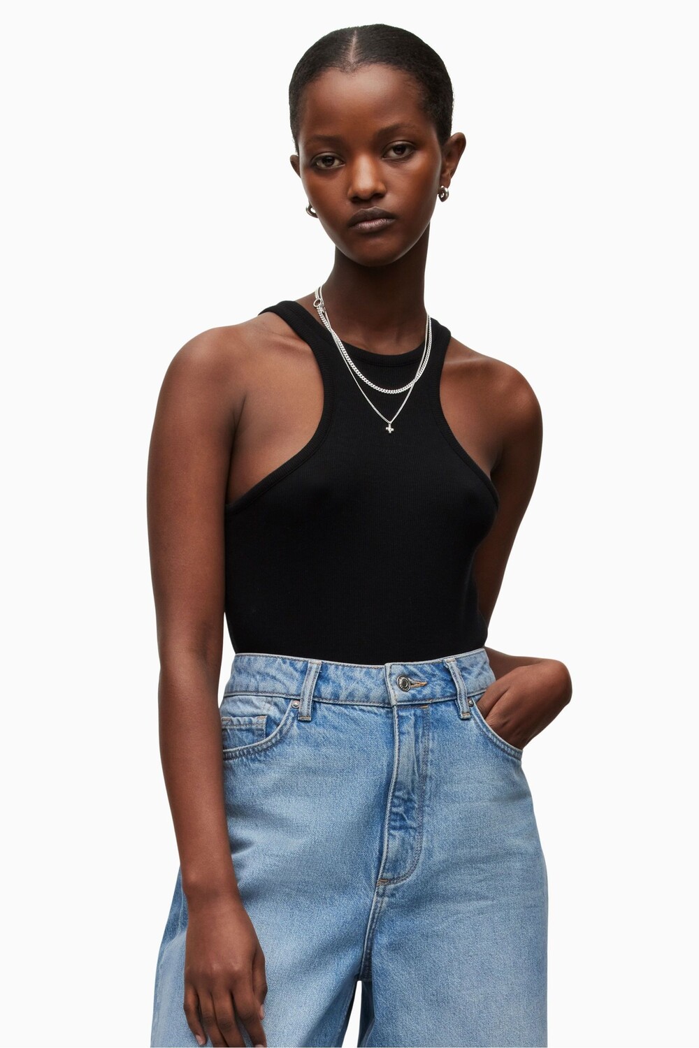 

Черное боди AllSaints Norma All Saints, черный