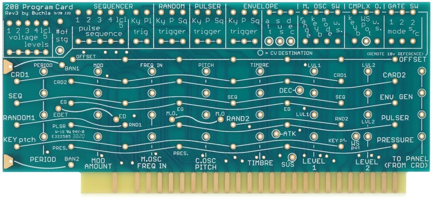 

Открытка с программой Buchla Retro — своими руками