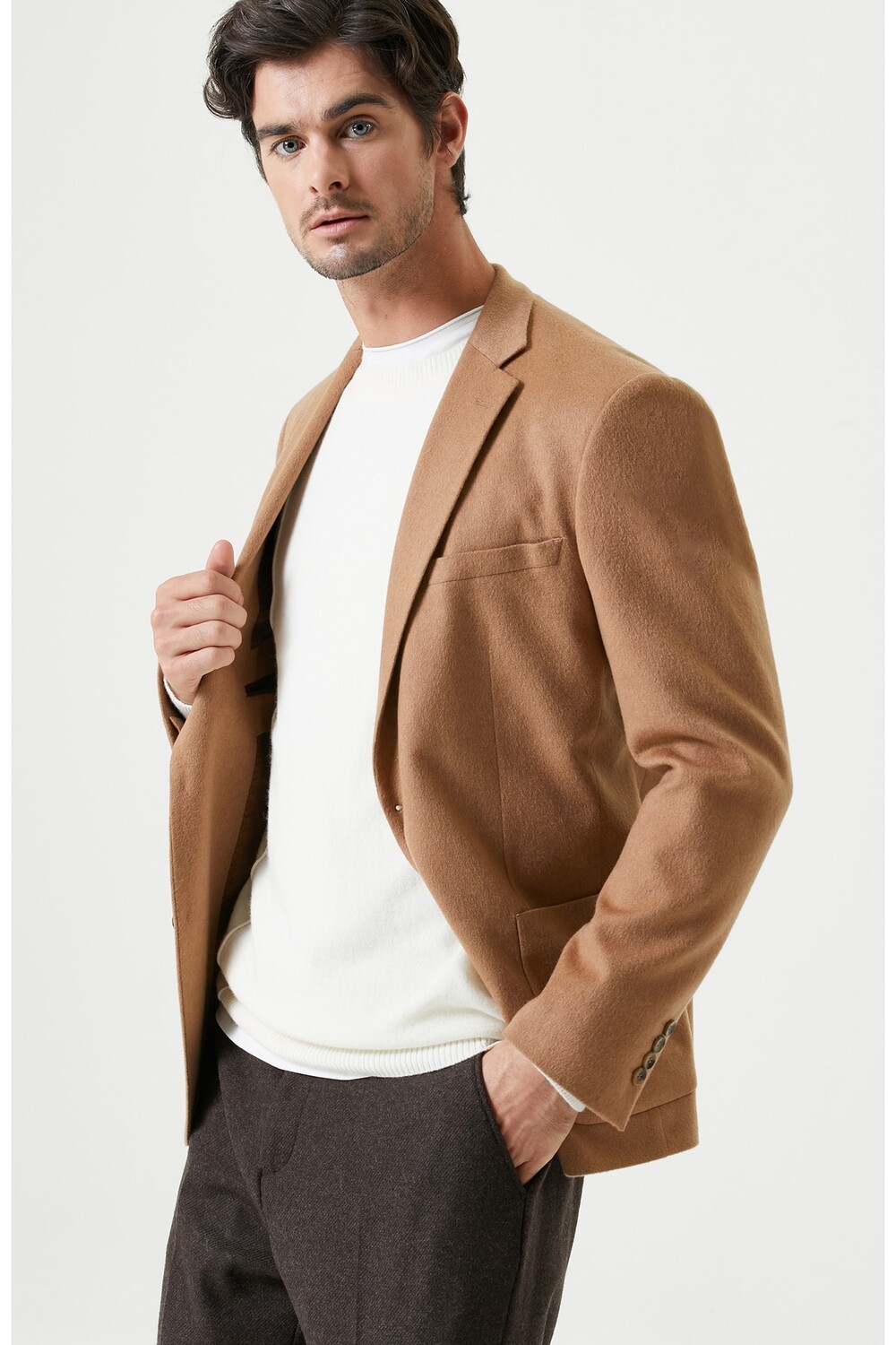 

Кашемировая куртка Loro Piana Camel Network, коричневый