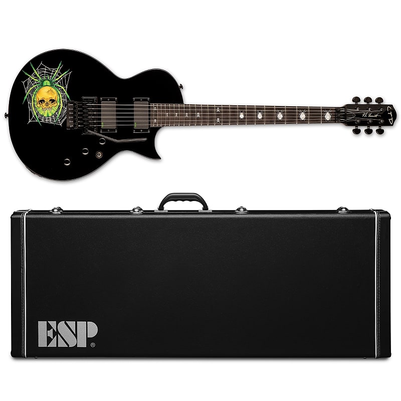 Электрогитара ESP LTD KH-3 Spider Kirk Hammett Black with Spider Graphic Electric Guitar + Hard Case KH3