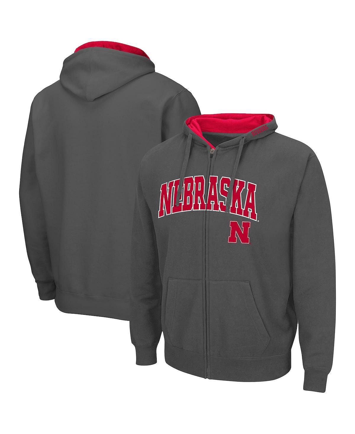 

Мужская темно-серая толстовка с молнией во всю длину Nebraska Huskers Arch and Logo 3.0 Colosseum, Серый, Мужская темно-серая толстовка с молнией во всю длину Nebraska Huskers Arch and Logo 3.0 Colosseum