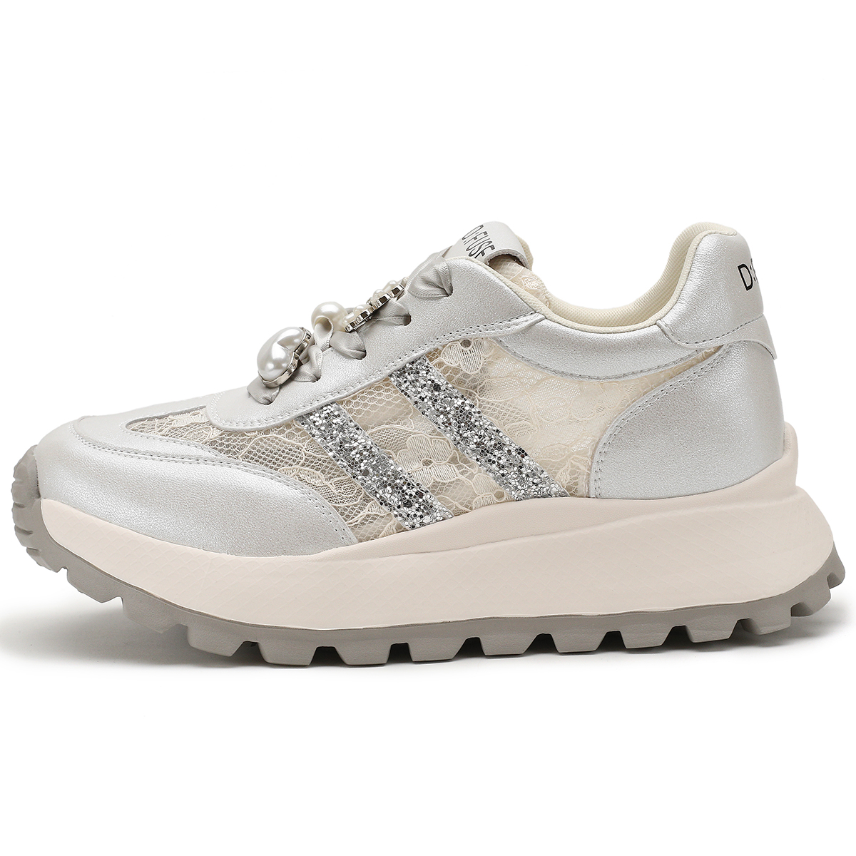 

Кроссовки D:FUSE SCANDINAVIA Chunky Sneakers Women's Low-top Silver, серебряный