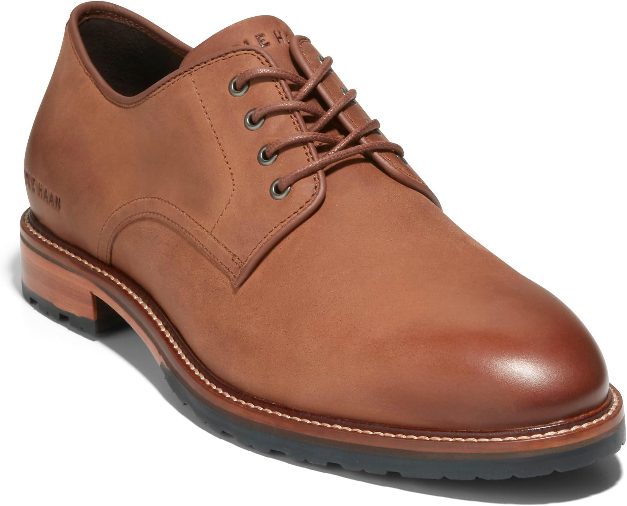 

Кроссовки Berkshire Lug Plain Toe Oxford Cole Haan, цвет Dark Sequoia Waxy Leather/Natural WR