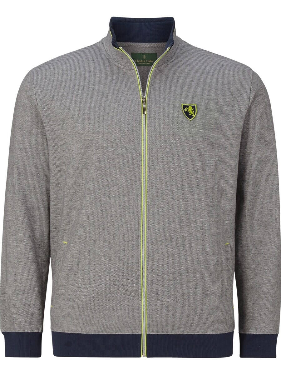

Худи Charles Colby Zip-Up Hoodie Duke Quinns, серый