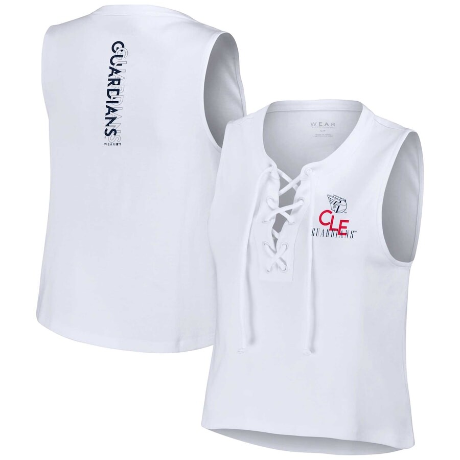 

Топ WEAR by Erin Andrews Cleveland Guardians, белый