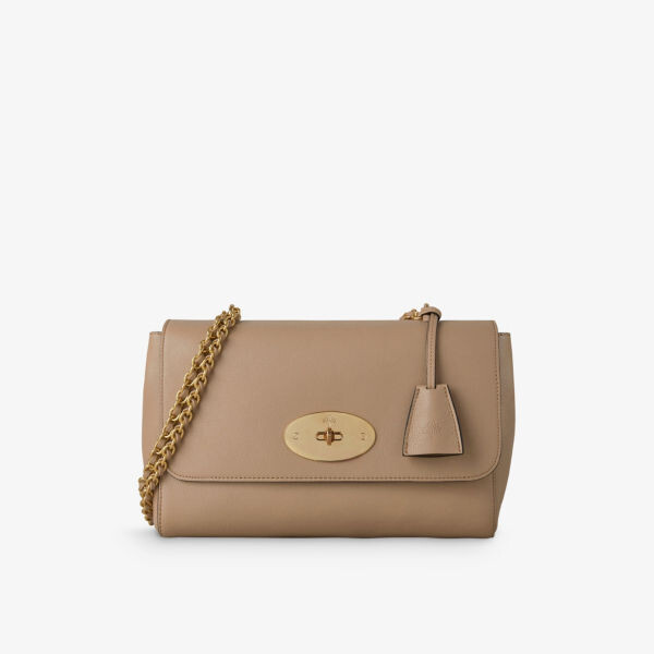 

Кожаная сумка через плечо Lily Postman с замком Mulberry, цвет maple