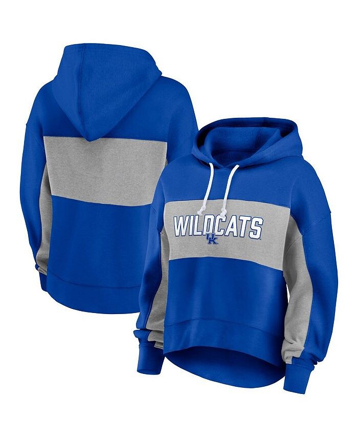 

Женский фирменный пуловер с капюшоном Royal Kentucky Wildcats Fanatics, синий