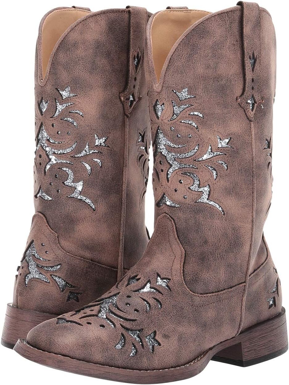 

Ковбойские сапоги Kennedy Roper, цвет Brown Faux Leather/Silver Underlay