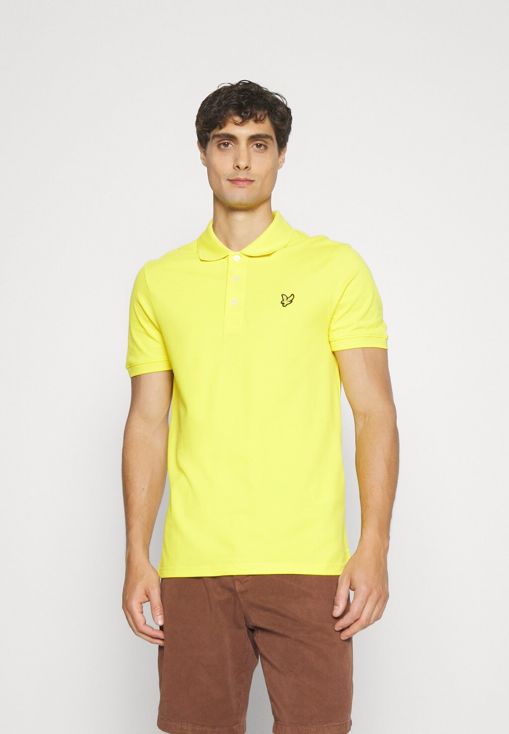 

Polo PLAIN Lyle & Scott, желтый ожог