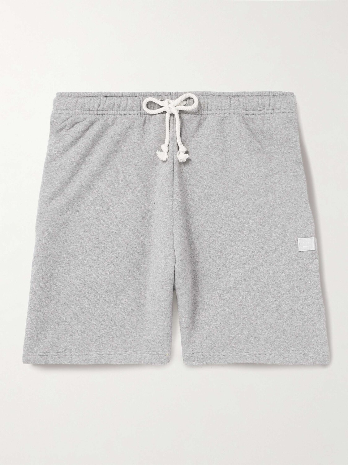

Прямые шорты Forge из хлопкового джерси с кулиской ACNE STUDIOS, серый