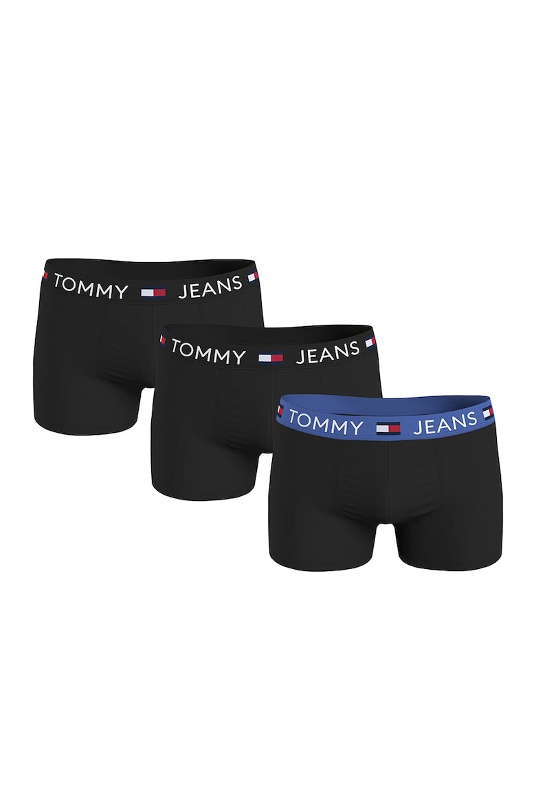 

Боксеры с логотипом на поясе - 3 пары Tommy Hilfiger, черный