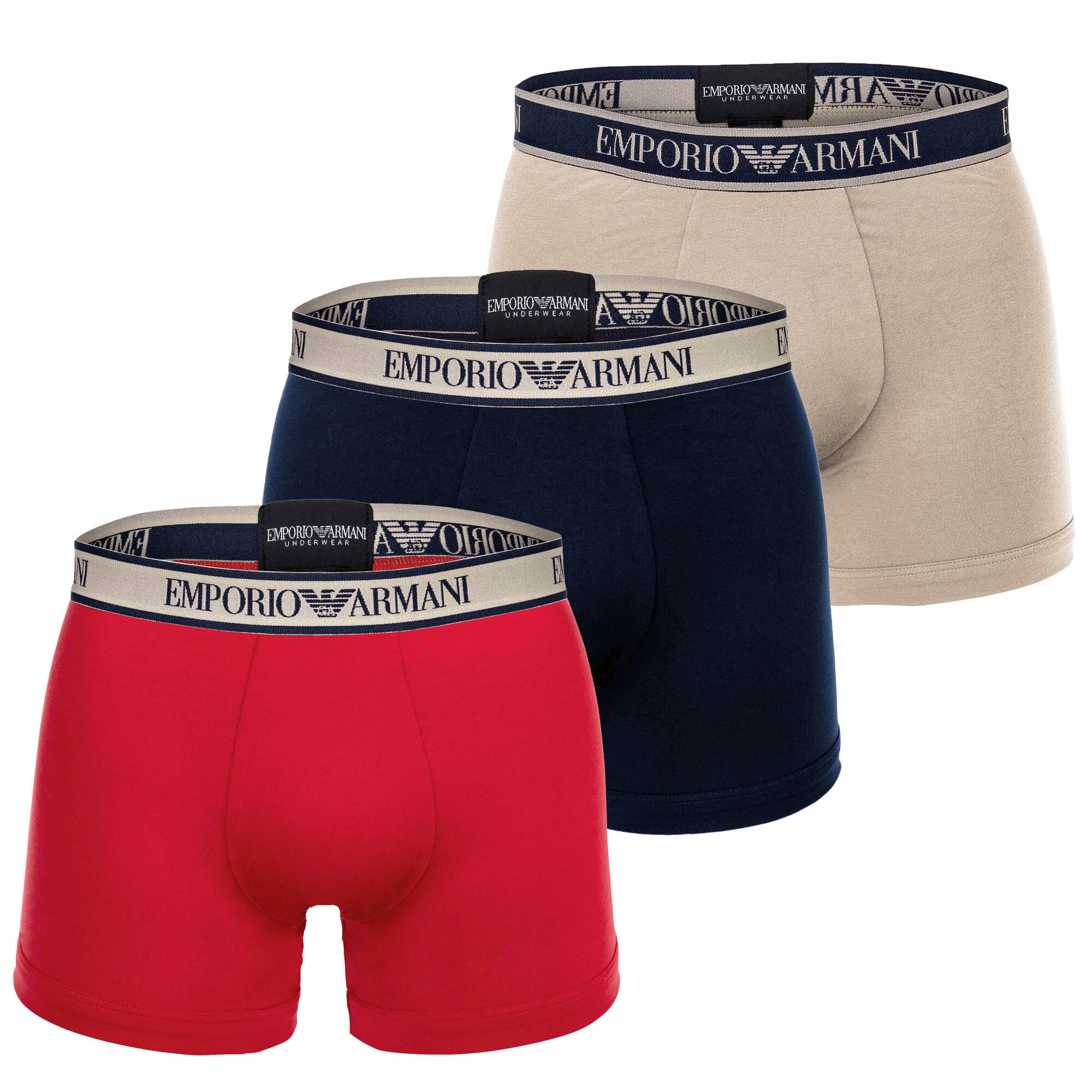 

Боксеры Emporio Armani Boxershort 3 шт, цвет Marine/Rot/Nude