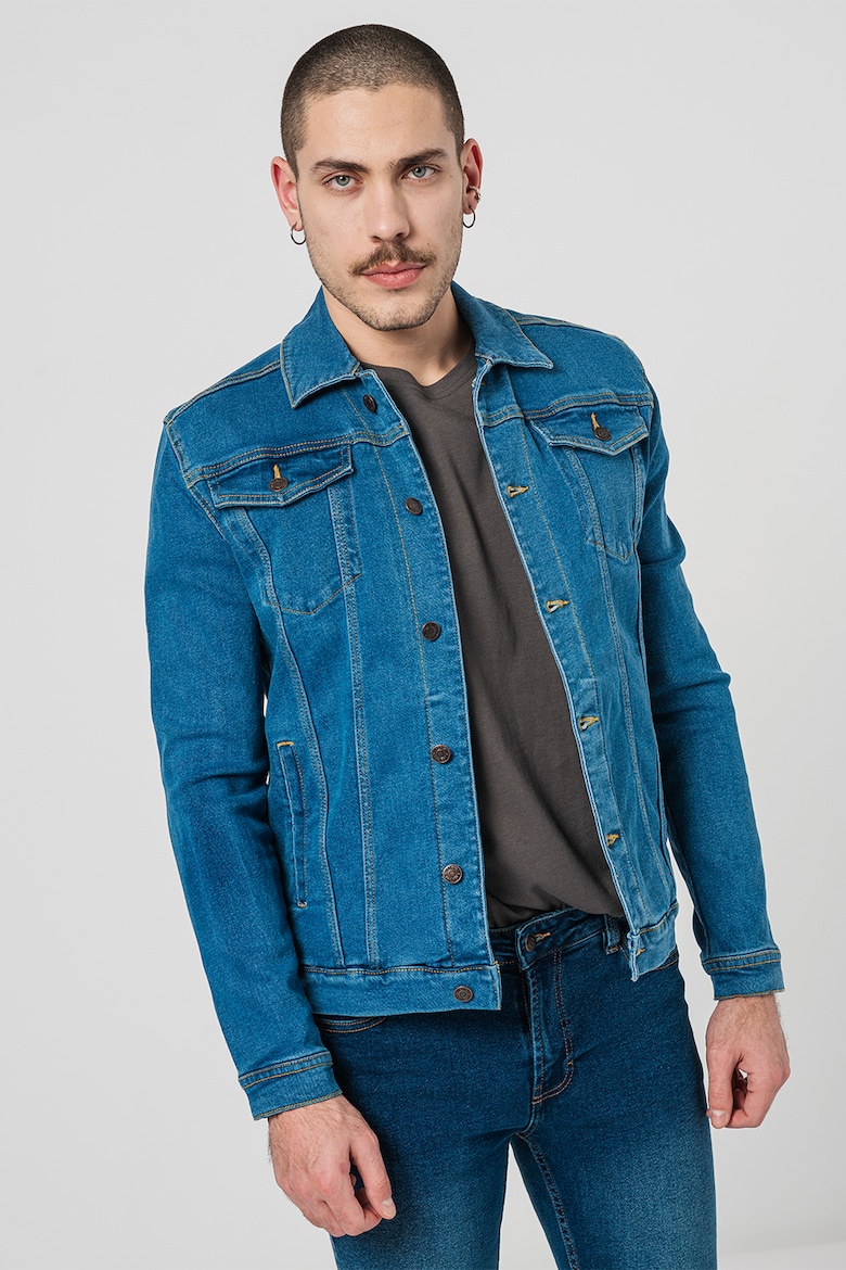 Джинсовая куртка с нагрудными карманами Denim Project, синий стул диор синий ultra denim синий