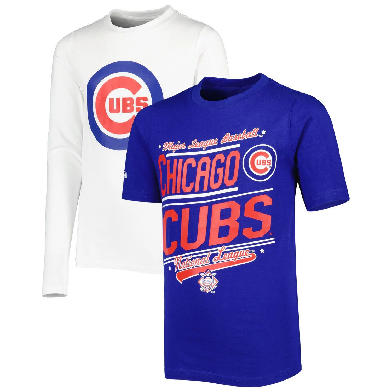 Комбинированный комплект футболок Youth Stitches Royal/White Chicago Cubs Stitches цена и фото