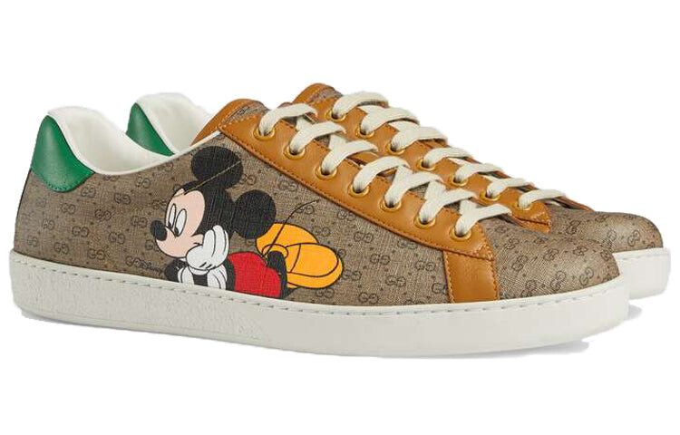 

Кроссовки GUCCI Disney x Gucci Ace Low Mickey Mouse, коричневый/бежевый