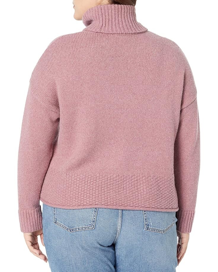 

Свитер Madewell Plus Corsica Stitch Mix Turtleneck, цвет Heather Mauve