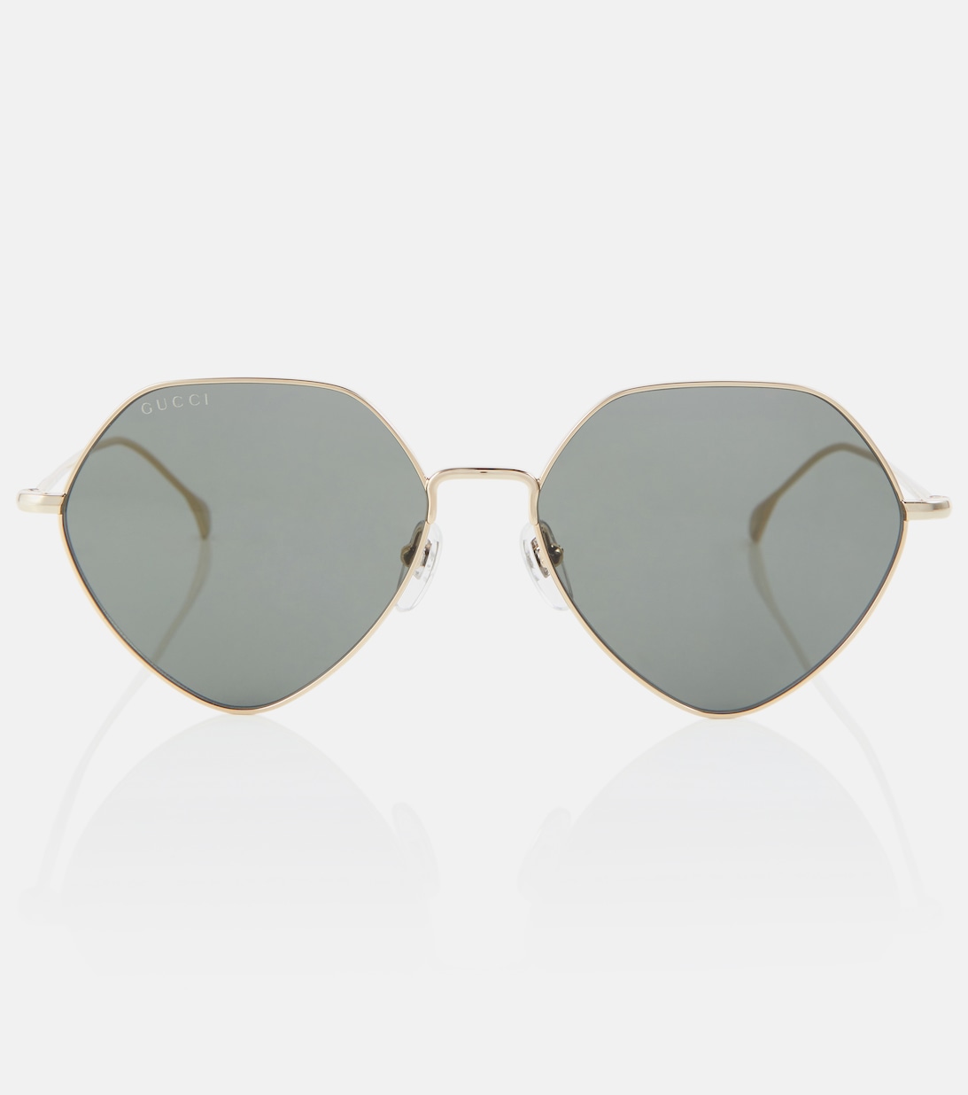 Геометрические солнцезащитные очки Gucci, серый