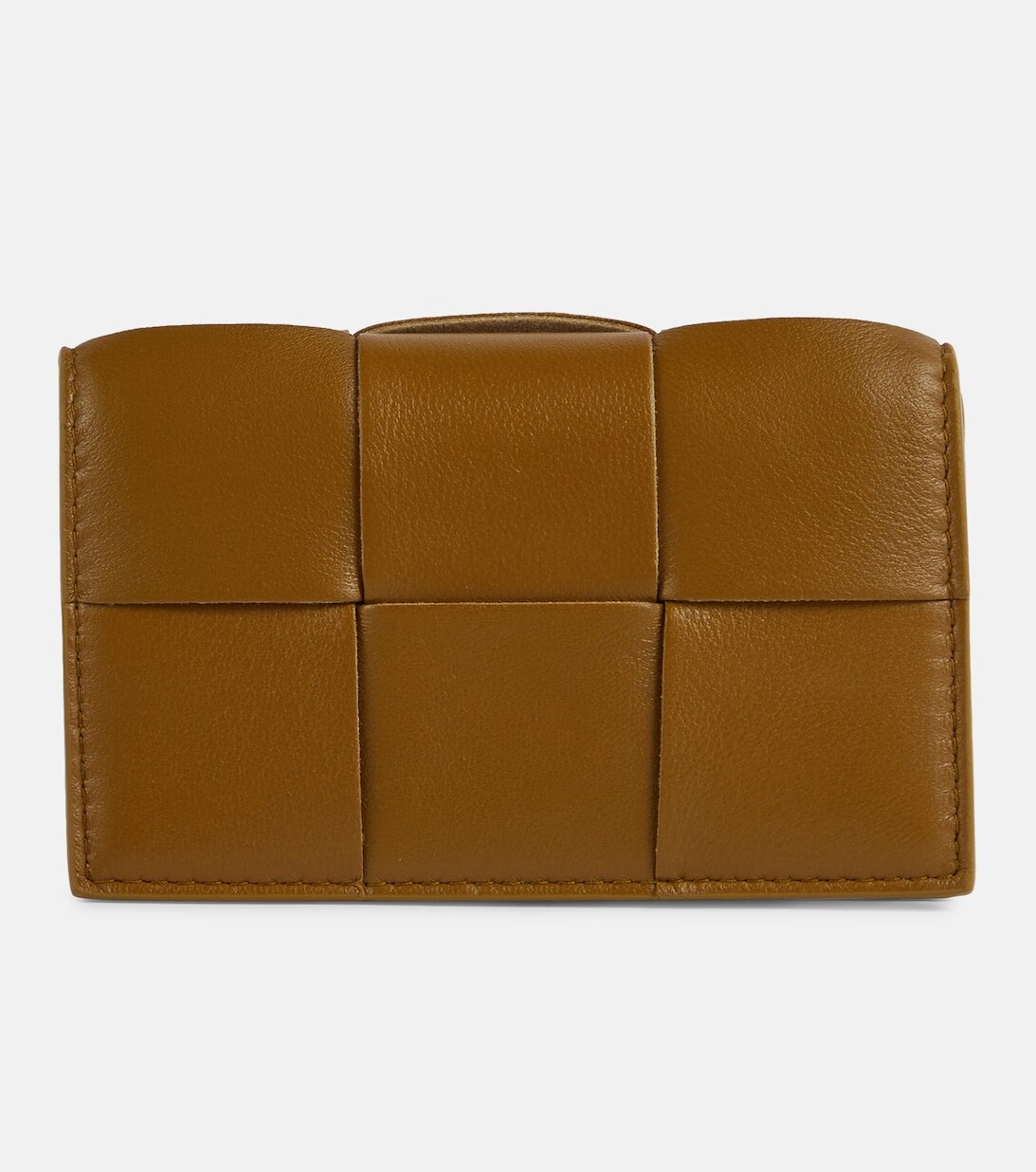 

Кошелек из кожи интекчато Bottega Veneta, коричневый
