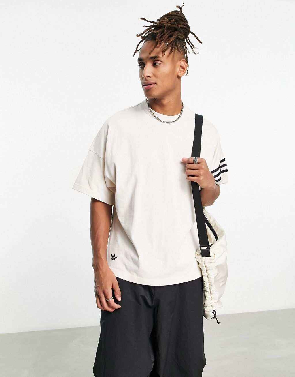 

Белая футболка с 3 полосками adidas Originals Neuclassics, Белый