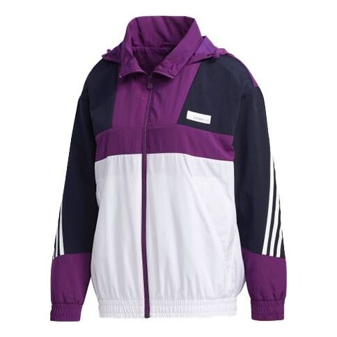 

Куртка неопечатная куртка с капюшоном фиолетовая Adidas, фиолетовый