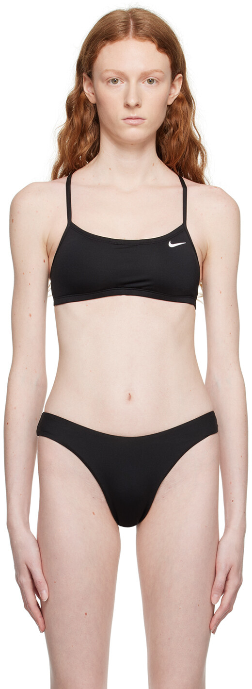 

Черный бикини-топ Essential Racer Back Nike